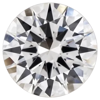 A round brilliant at clarity grade VVS2